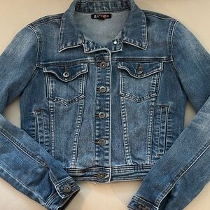 JustFab Blue Jean Jacket